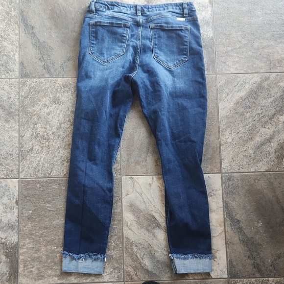 KanCan Dark Blue Distressed Skinny Jeans - Picture 10 of 11